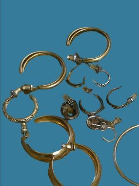 4/$67 Deal! Gold and Silver Mixed Hoop Earring Set - Women Fashion Jewelry